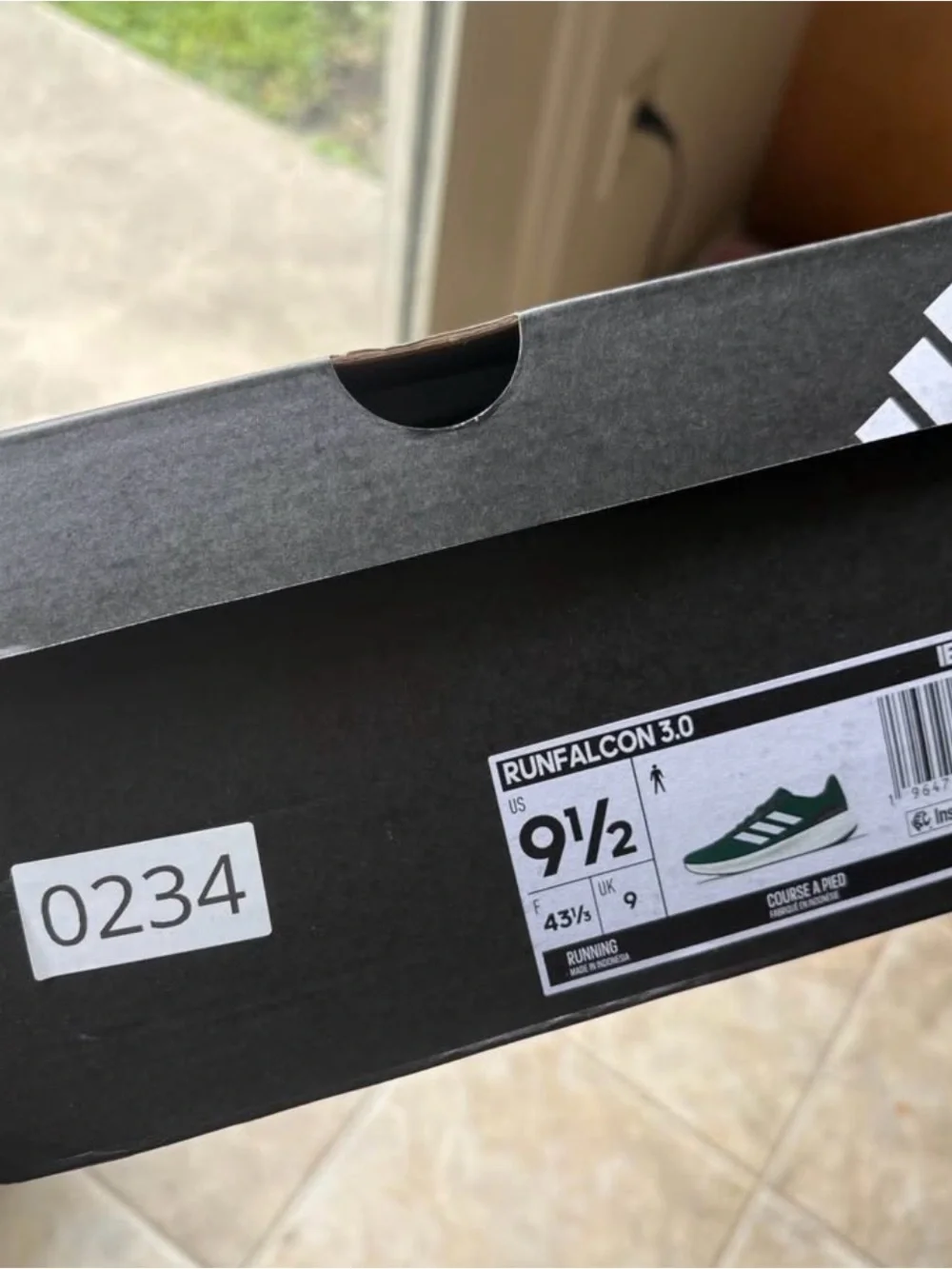 adidas Men's Green and White Sneakers